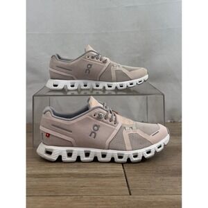 On Cloud 5 Womens Rose Shell Running Shoes Pink Grey 59.98153 Size 7